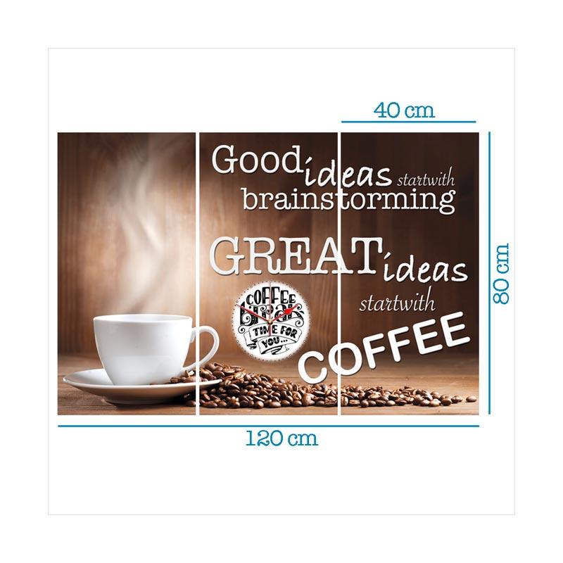 Jual Ikea Coffee Vintage Hiasan Shabby Chic Cafe Shop Jam Dinding 80 X 120 Cm Online September 2020 Blibli Com