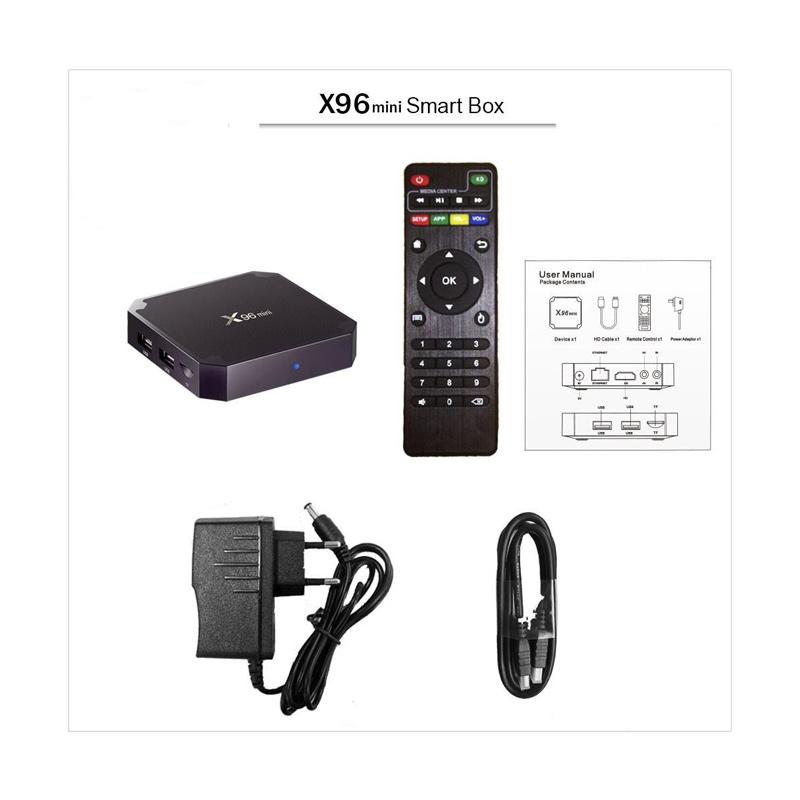 Jual X96 Mini Smart Tv Box Quad Core 2gb 16gb Android 7 1 Wifi Hdmi Online November 2020 Blibli Com