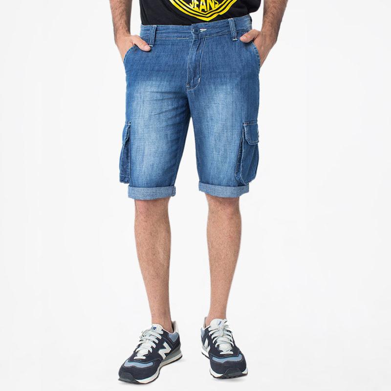 Jual People S Denim Cargo Short Vector Ru Celana Pendek Pria Blue Online Agustus 2020 Blibli Com