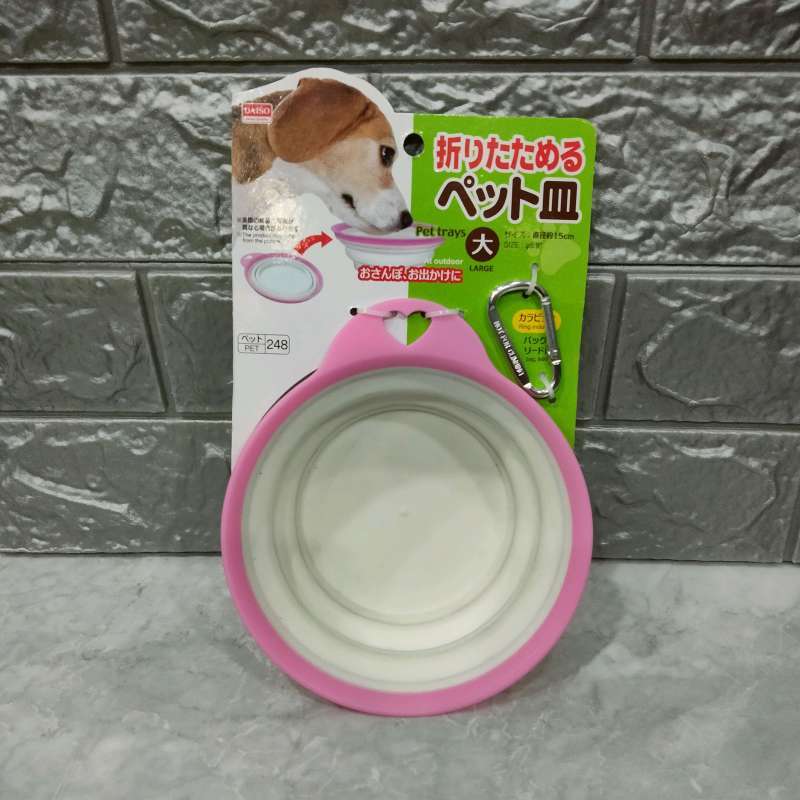 Jual Daiso Japan Pet Trays Foldable Mangkok Tempat Makan Minum