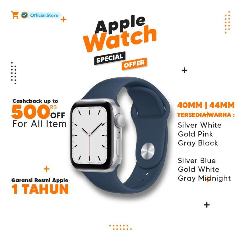 Promo Apple Watch SE 40mm 44mm Silver 