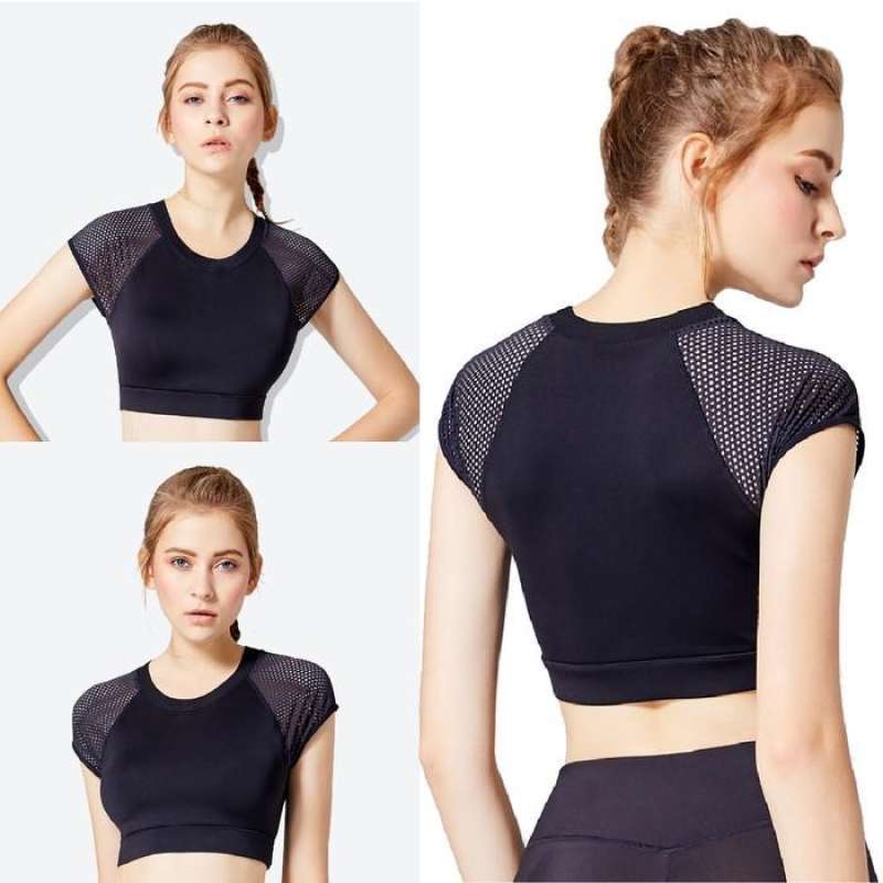 Jual MESH SLEEVES CROP TOP di Seller 