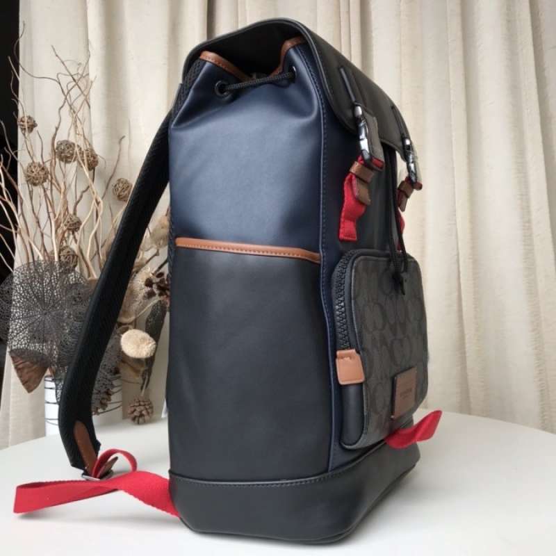 Jual Coach Track Backpack In Colorblock 