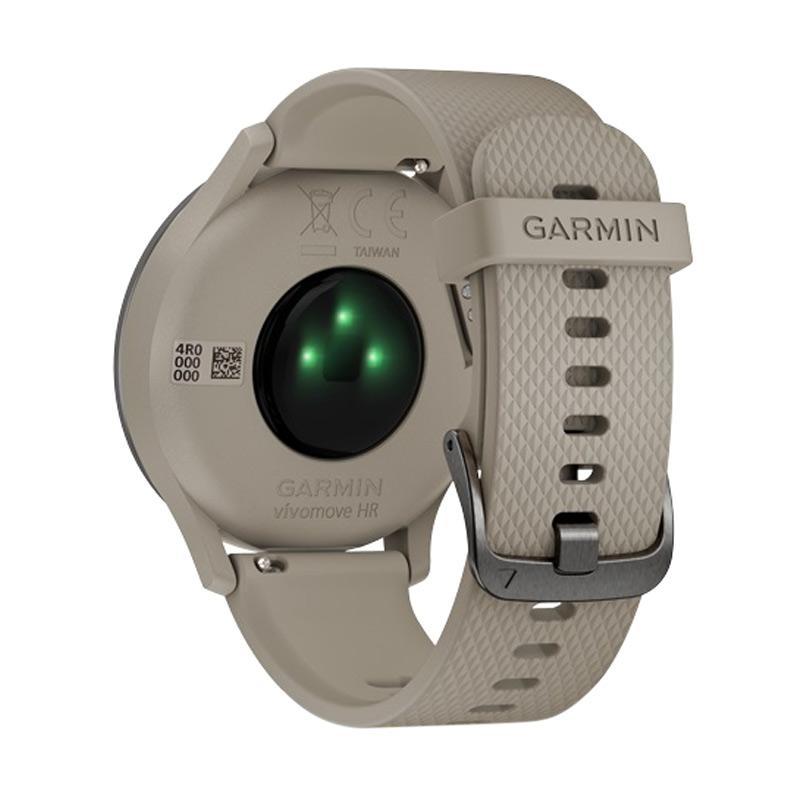 Jual Garmin Vivomove Hr Sport Black W Sandstone Silicone Smartwatch Size S M Online Oktober 2020 Blibli Com