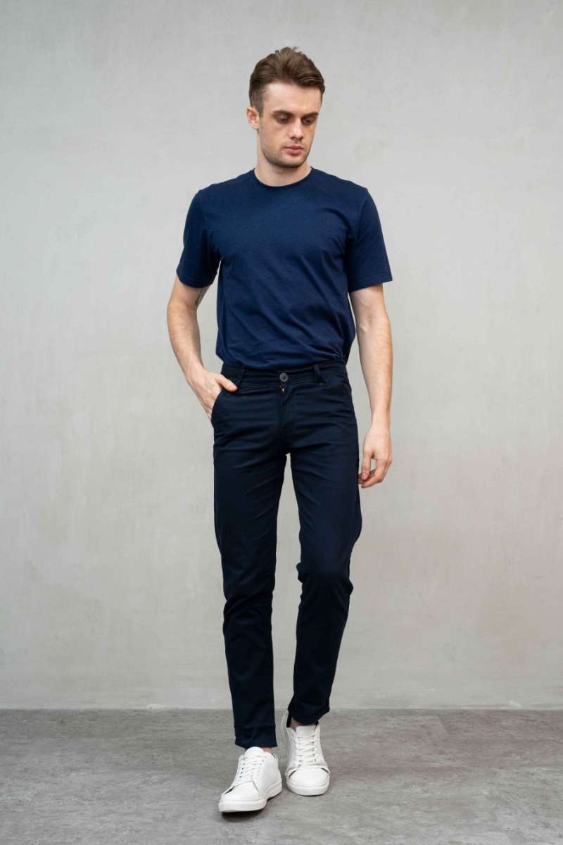 Jual Celana Panjang chino slim fit navy 