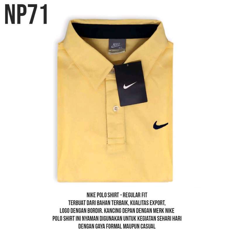 Jual KAOS POLO PRIA NIKE - Kuning M di 