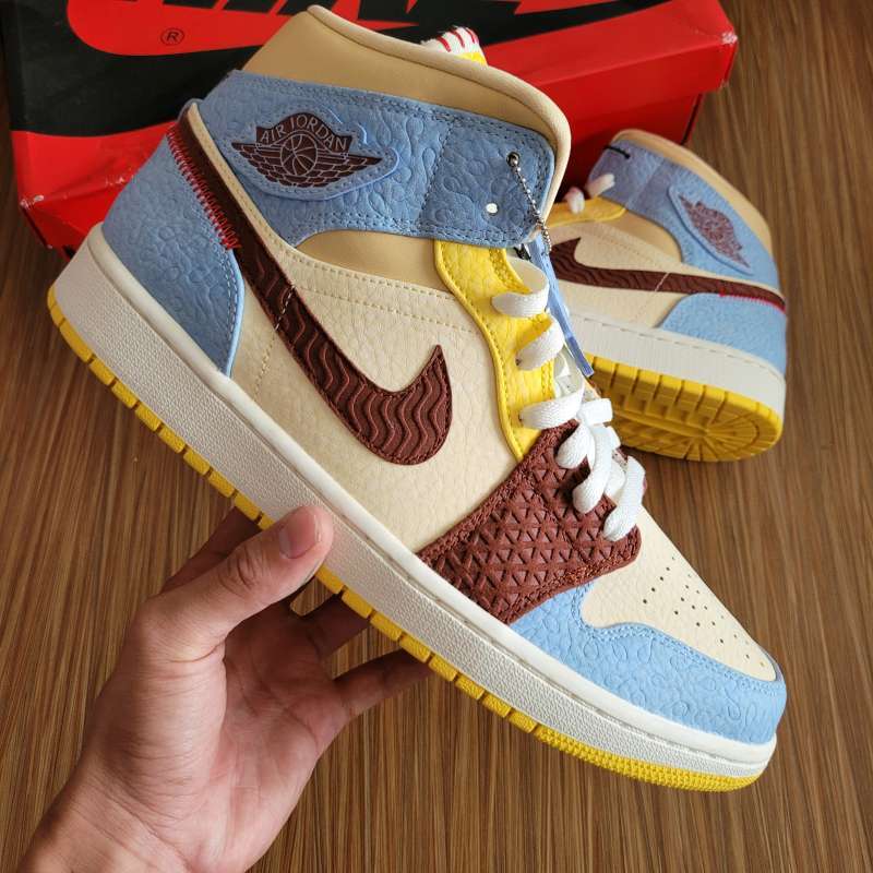 Jual Air Jordan 1 Mid Se Fearless Maison Chateau Rouge Edison Chen Blue Di Seller Forbs Rawa Buntu Kota Tangerang Selatan Blibli