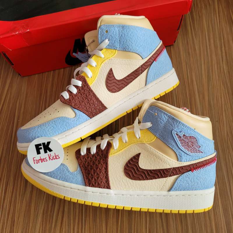 Jual Air Jordan Mid SE Fearless Maison Chateau Rouge || Edison