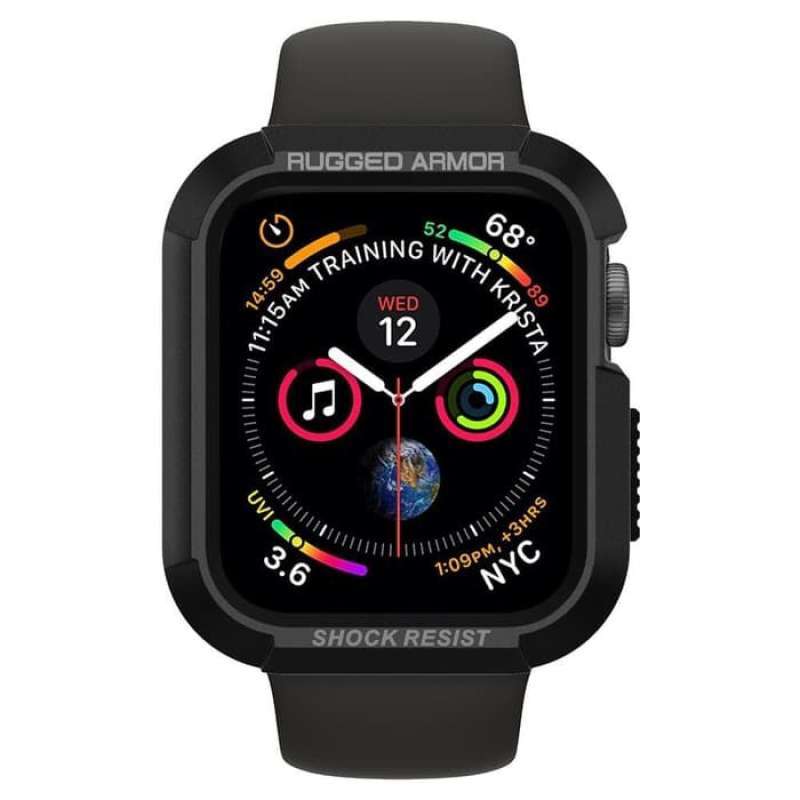 Promo Case Apple Watch 38mm Spigen Rugged Armor SoftCase - Hitam di Seller  Neandro - Kota Jakarta Barat, DKI Jakarta | Blibli