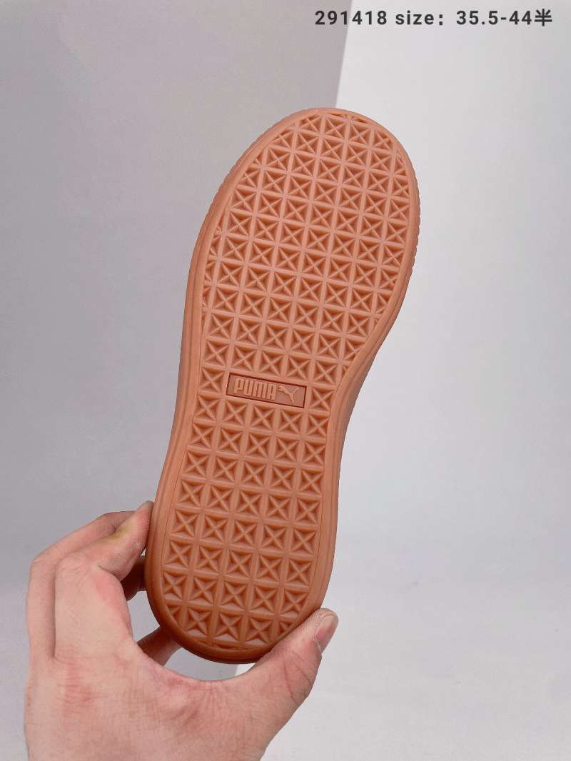 puma suede thick sole