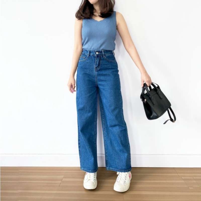 Promo Gratis Ongkir Kulot Jeans Wanita 
