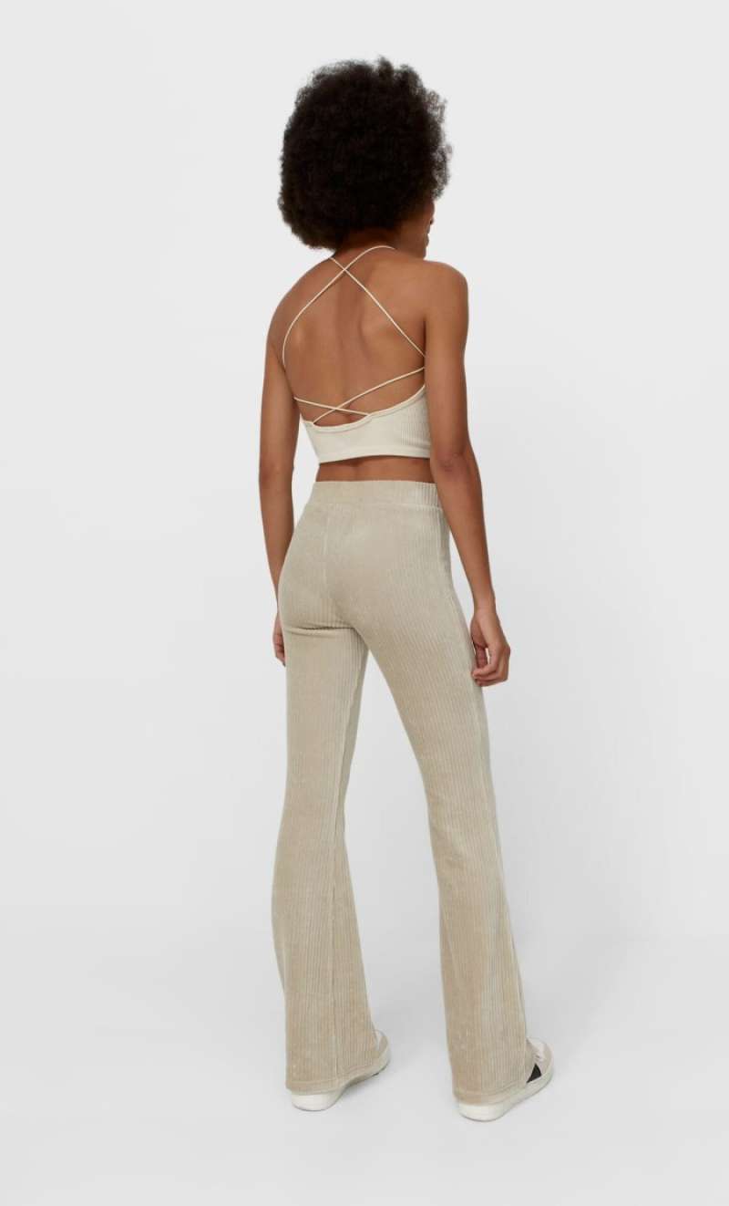 STORE 100% - Flare corduroy leggings 