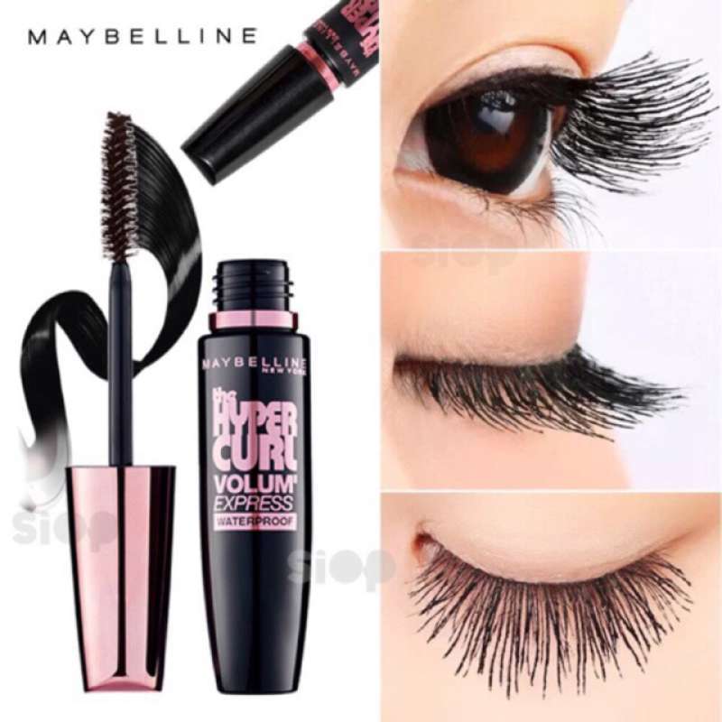 MASCARA MAYBELLINE HYPERCURL MAGNUM MASCARA MAYBELLINE HITAM