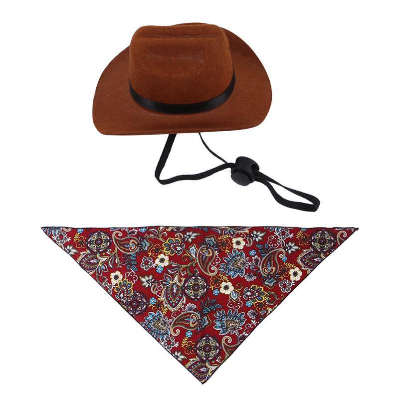 Promo Pet Cowboy Hat Universal Funny 