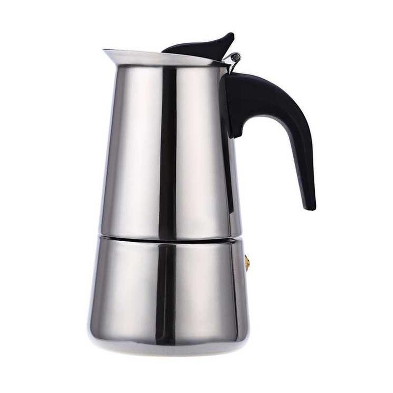 Jual Skopee Espresso Moka Pot Filter Stovetop Stainless Steel Coffee Maker 300ml 6 Cups Online September 2020 Blibli Com
