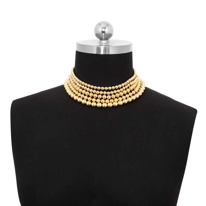 Promo Resin Multi-Layer Necklace Choker 