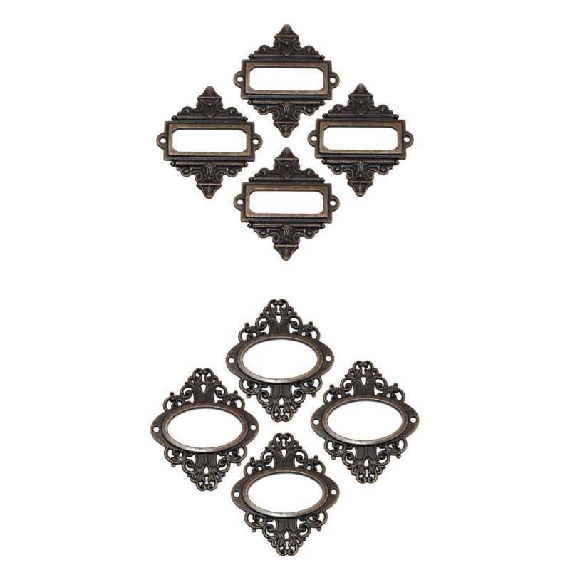 Jual Office File Drawer Cabinet Card Tag Label Holder Metal ...