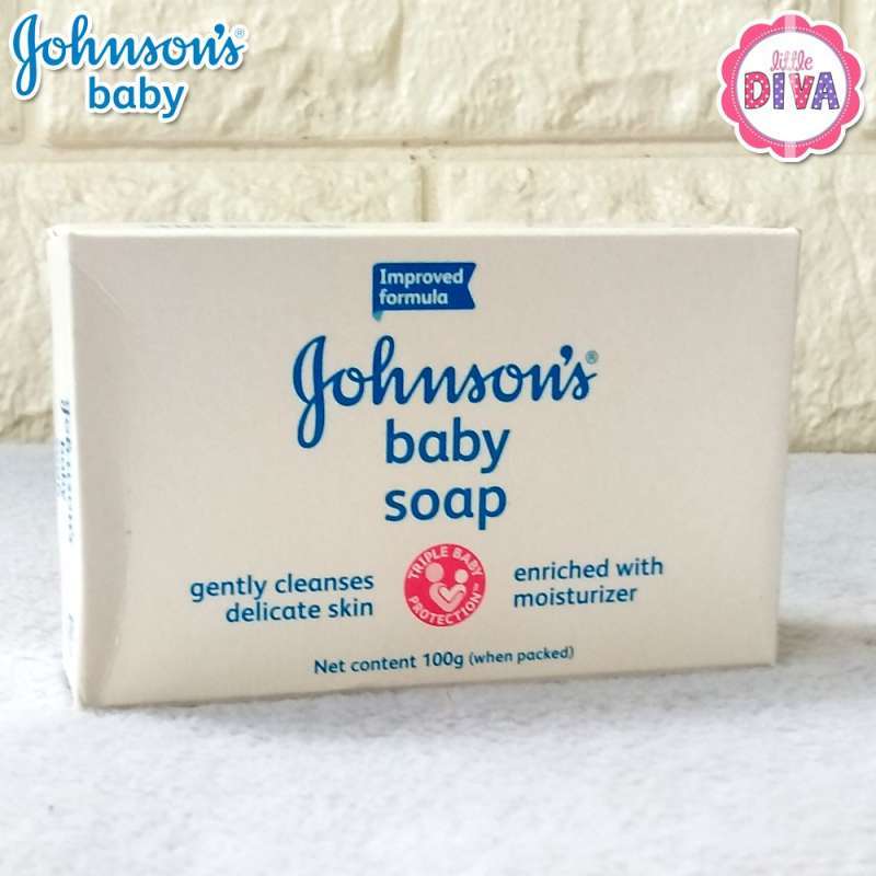 TripleProtec Johnson's Soap Blossoms Baby Milk Soap sabun mandi bayi  batangan 100gr ens