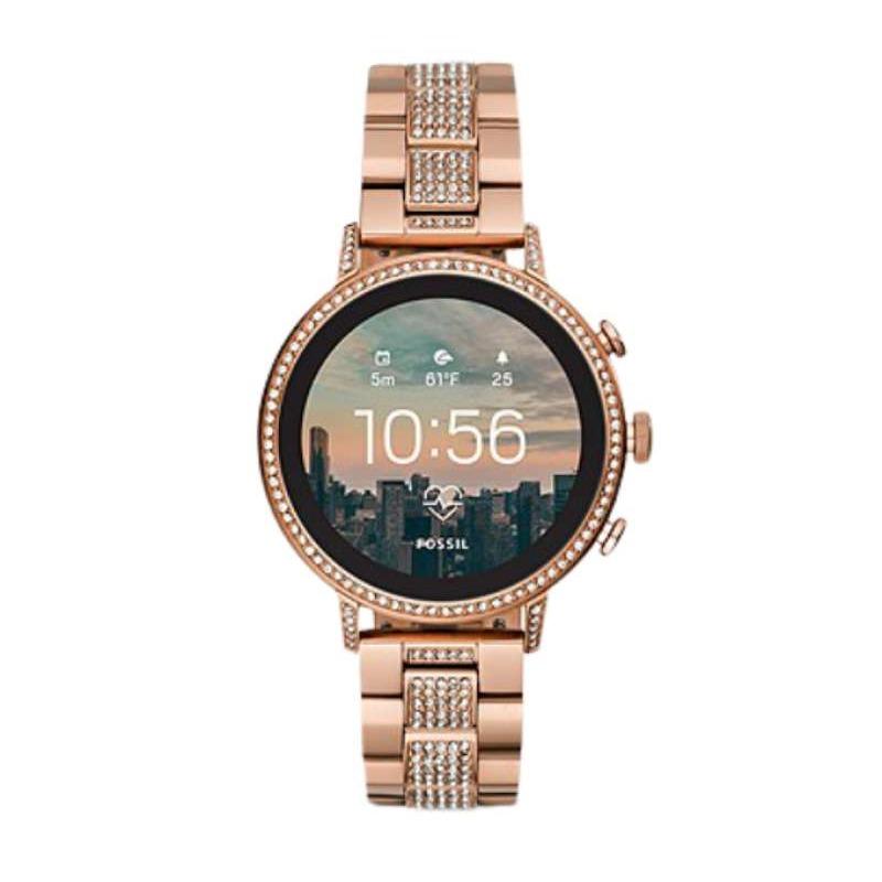 Jual FLASH SALE FOSSIL Gen 4 Venture HR Smartwatch in Rose Gold