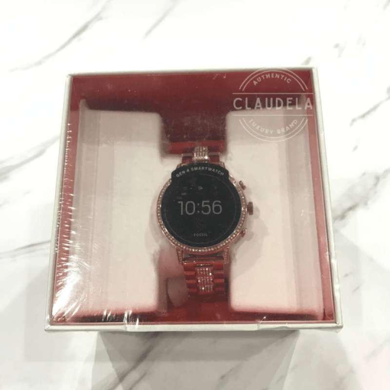 Jual FLASH SALE FOSSIL Gen 4 Venture HR Smartwatch in Rose Gold