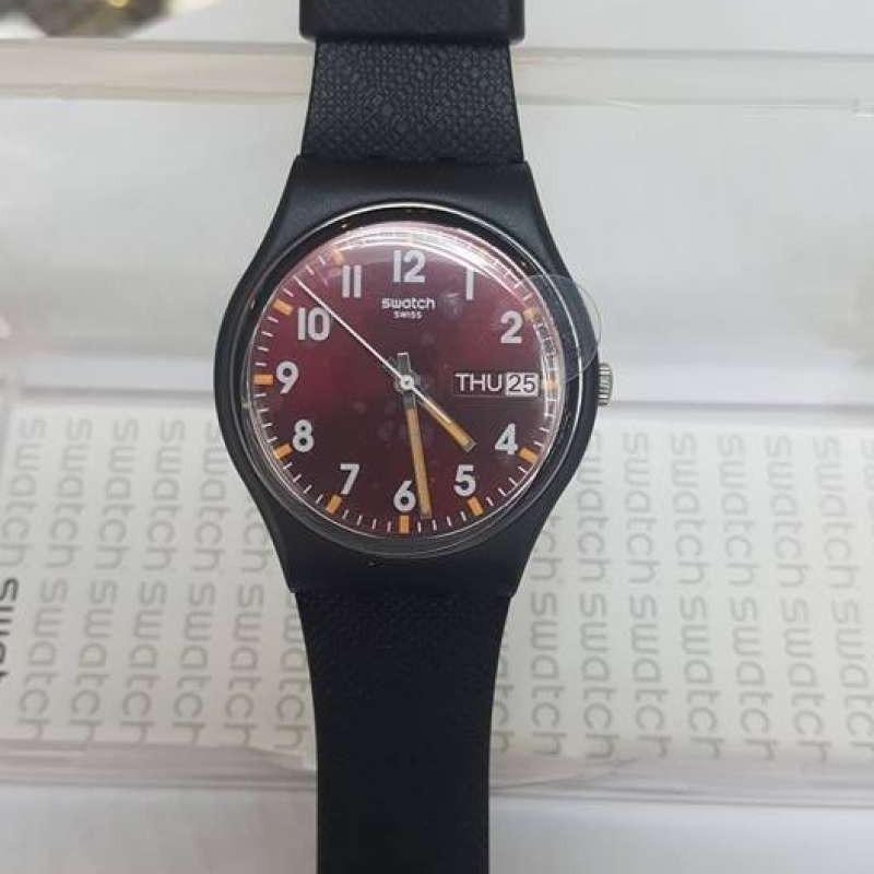 Jual Swatch Analog Jam Tangan Karet Unisex Gb753 Sir Red Original