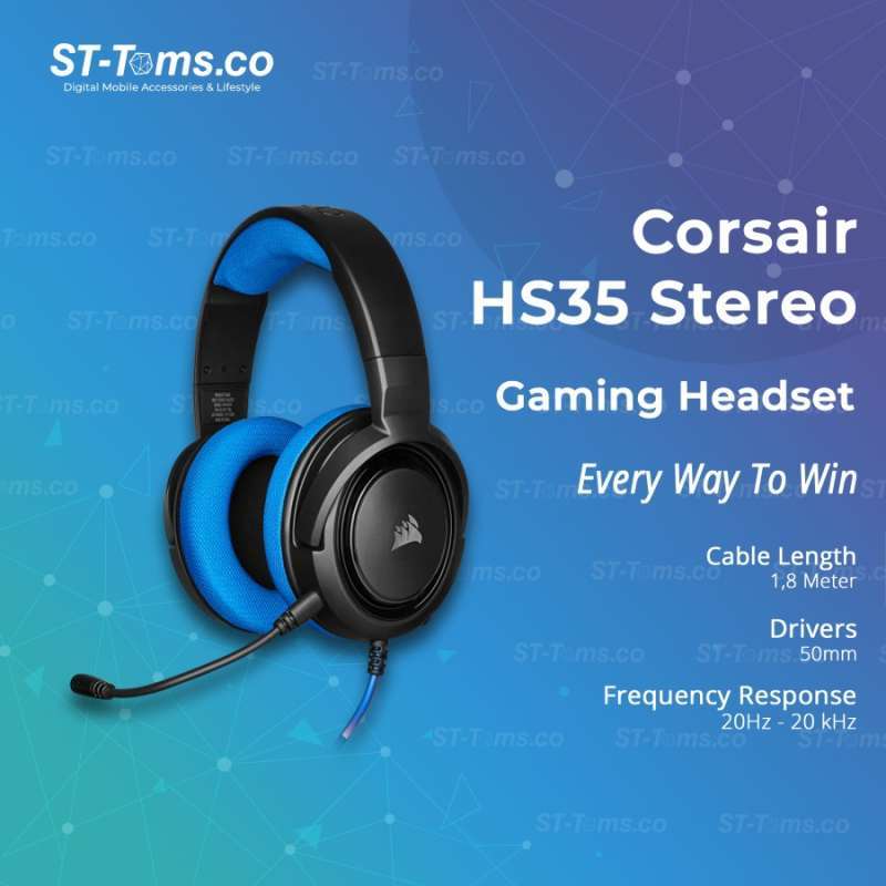 Jual Corsair HS35 Stereo Multi Platform Gaming Headset Headphone di Seller  ST-Toms - Kota Jakarta Utara, DKI Jakarta | Blibli