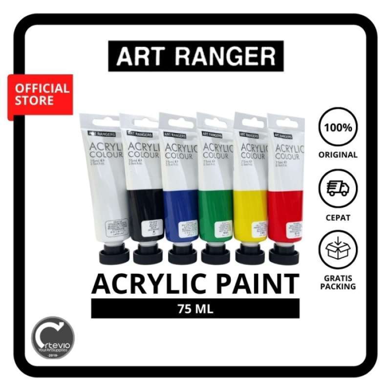Art Ranger Acrylic Paint Tube 75 Ml - Brilliant Red