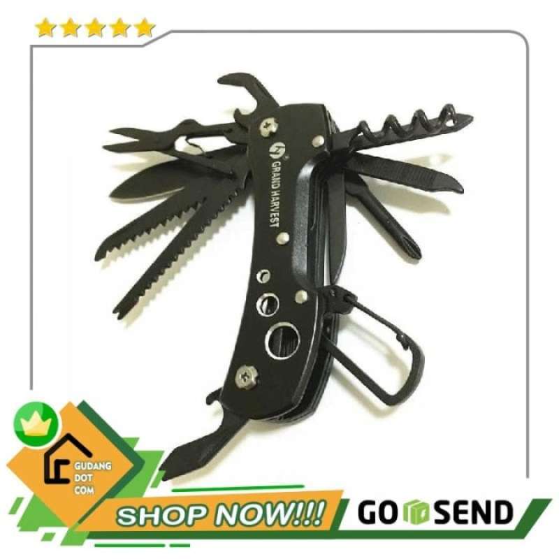 Promo Jual Grand Harvest Pisau Swiss Army Pocket Knife EDC
