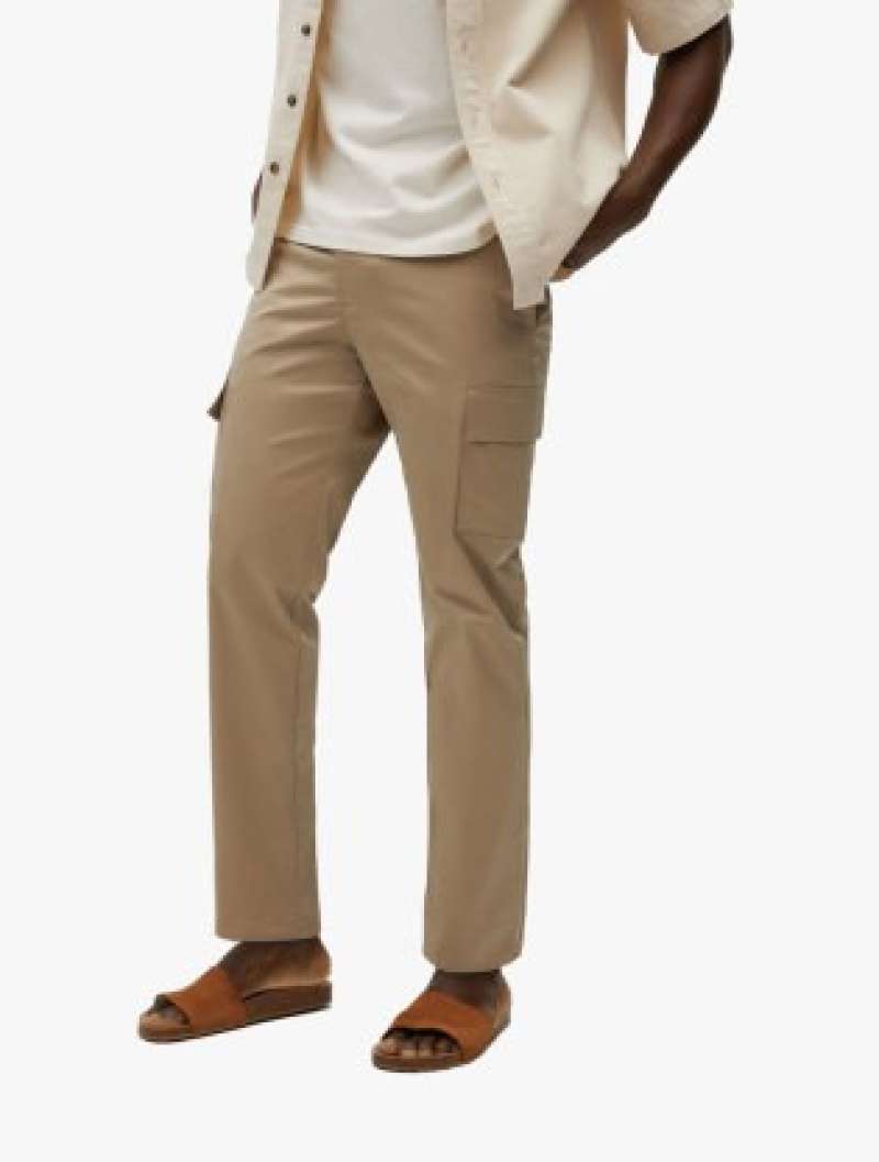 Cotton Cropped Cargo Pants 