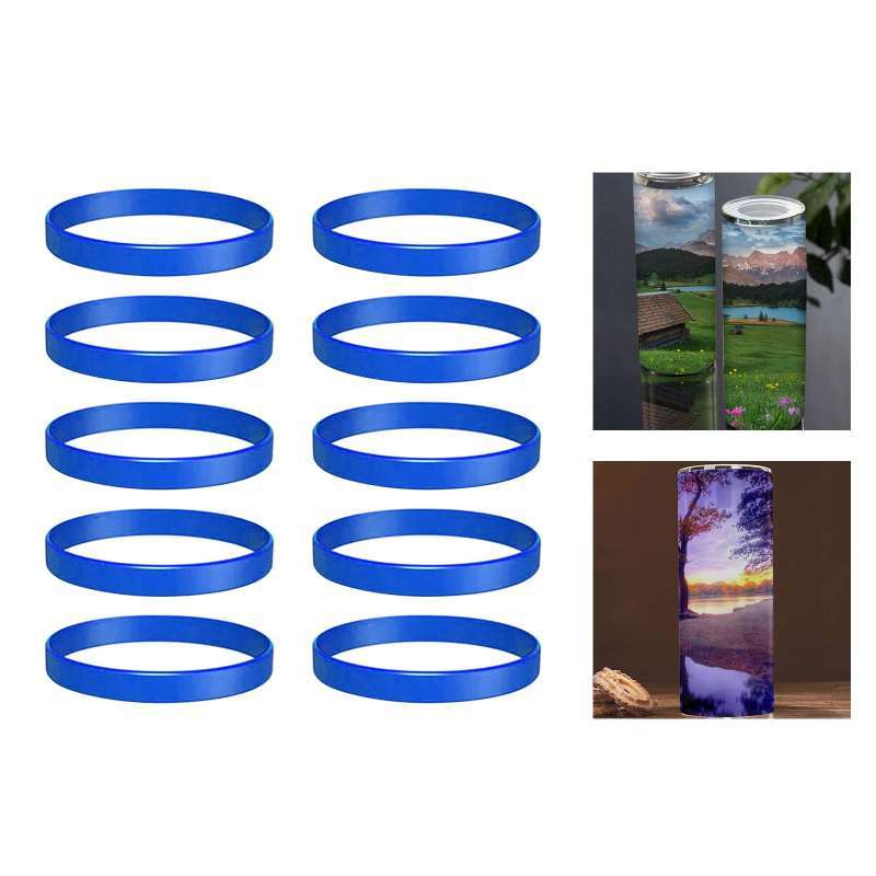Jual 10/Pack Silicone Bands for Sublimation Tumbler Water Bottle
