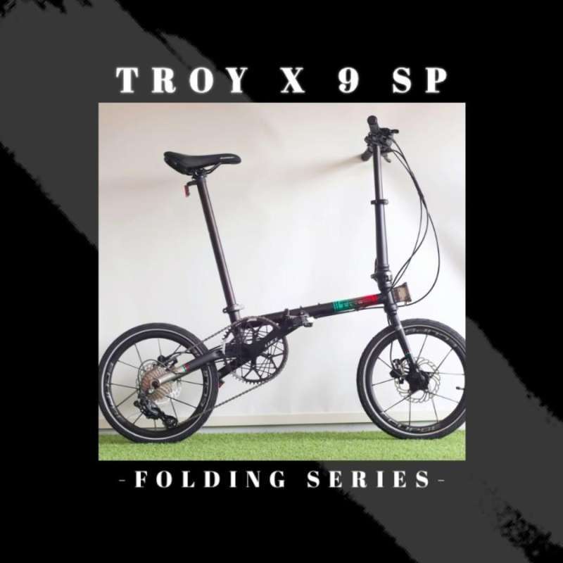 Jual Sepeda Lipat Element Troy X Speed Chromoly Bonus Helm Rmb
