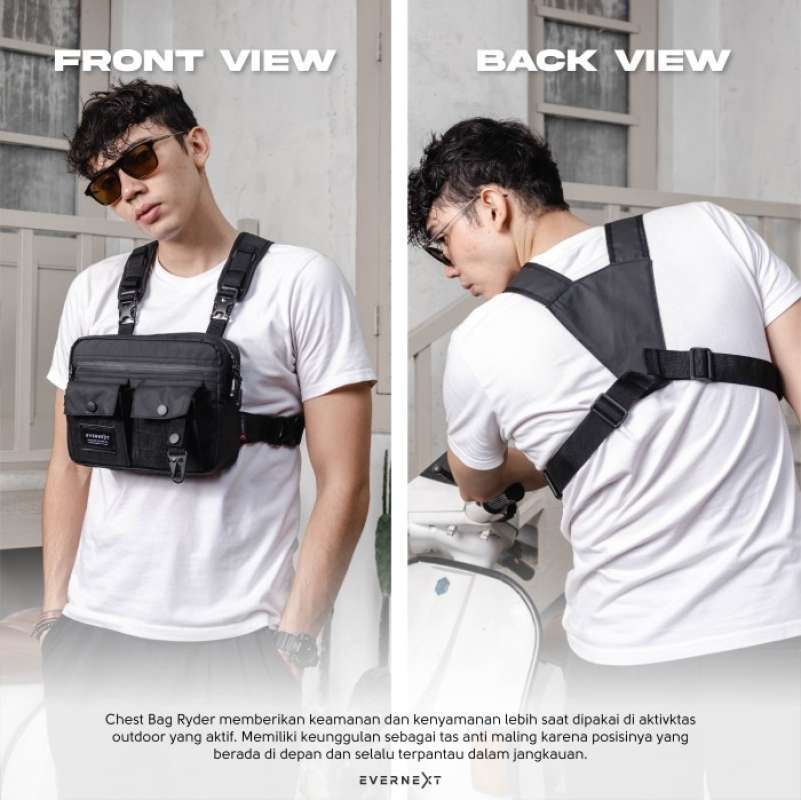 Tas Dada Tactical Pria Outdoor Multifungsi Chest Bag Distro Kekinian