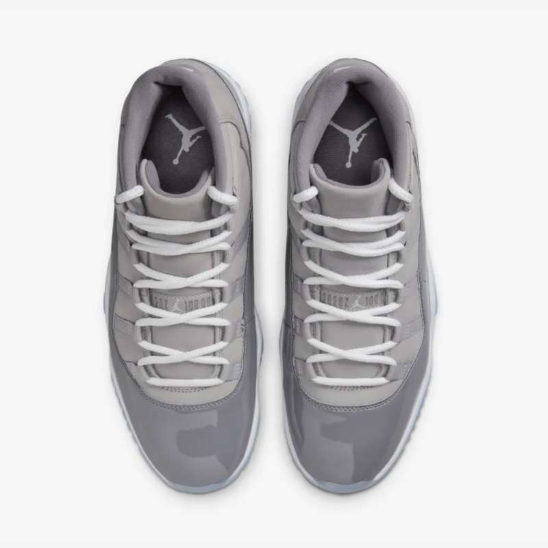 white grey jordan 11
