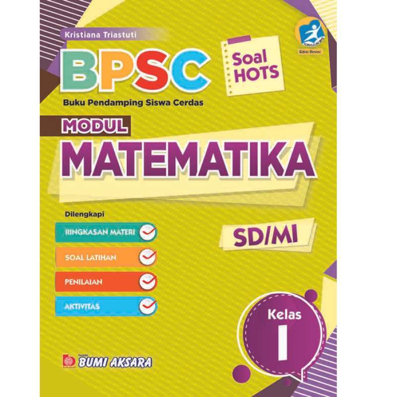 Promo Original Matematika Kls I Sd Mi Modul Bpsc K13 Rev Buku Bimbingan Belajar Di Seller Megajaya Store Kota Jakarta Barat Dki Jakarta Blibli