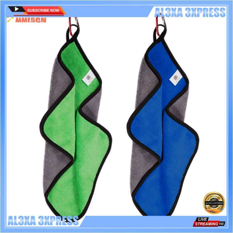 Outdoor Fish Towel With Hook Water Absorption Washcloth Non Stick