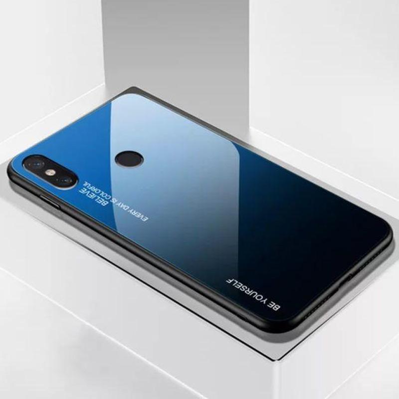 Jual Premium Gradient Glass Hard Soft Case Redmi Note 5 Casing Xiaomi Redmi Note 5 Pro Online Desember 2020 Blibli