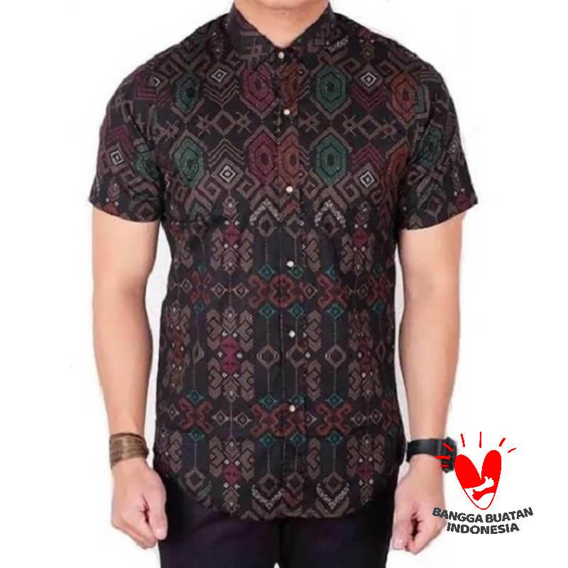 Jual R B Store 2260 Batik Songket Gradation Motif Kemeja Tangan