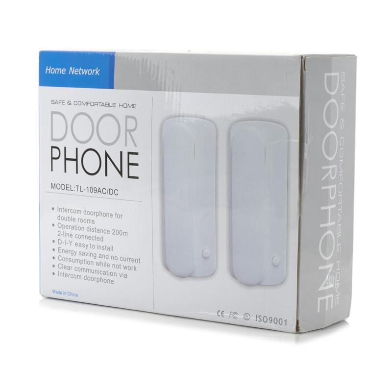 Jual Eds Kabel Intercom Sistem Wall Mount Telephone White 2 Pcs Online September 2020 Blibli Com