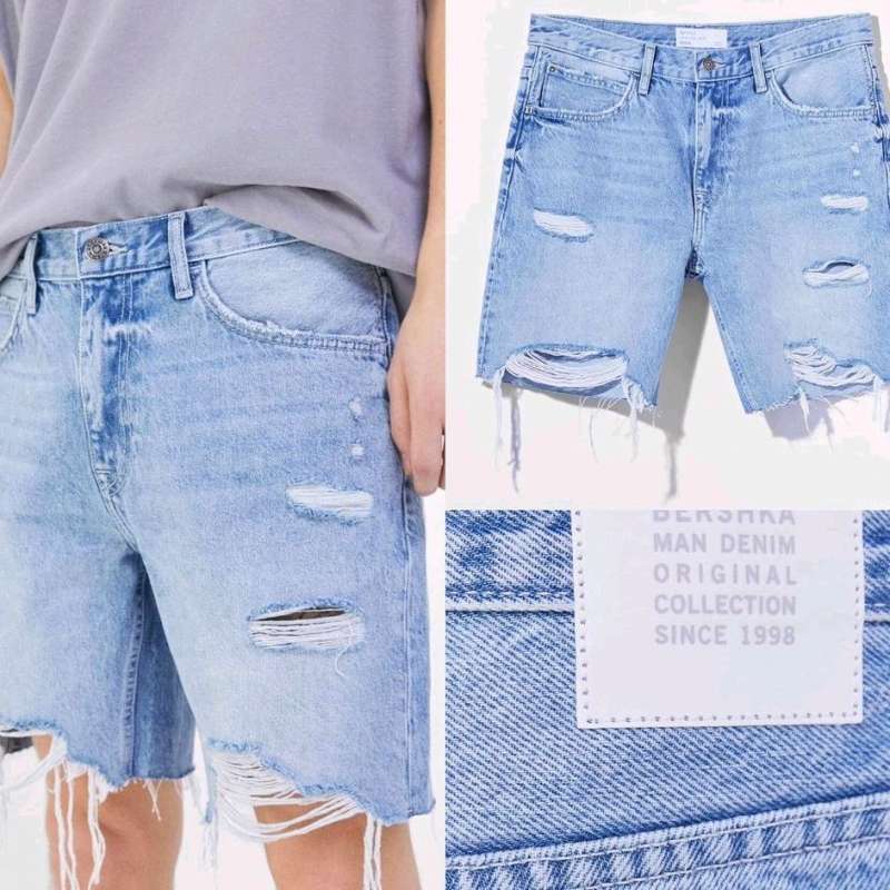Promo Bershka Man Denim Ripped di 