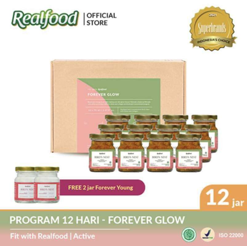 Promo Realfood Forever Glow Free 2 Jars Forever Young di Seller FWR  BIRDNEST SHOP 8 (MITRA RESMI REALFOOD) - Kota Jakarta Barat, DKI Jakarta |  Blibli