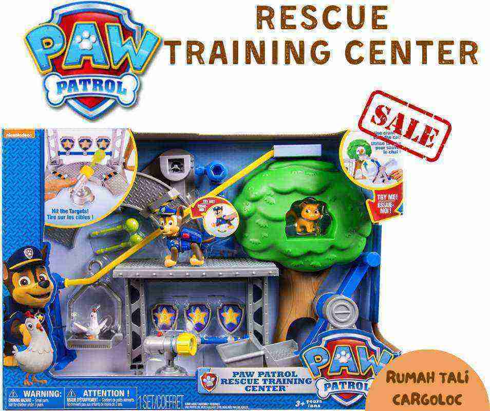 Paw patrol rescue training new arrivals centre playset