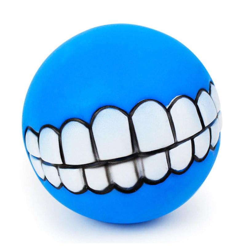 Jual Mainan Bola Karet Bunyi Untuk Anjing Dan Kucing Motif Gigi Biru Online September 2020 Blibli Com
