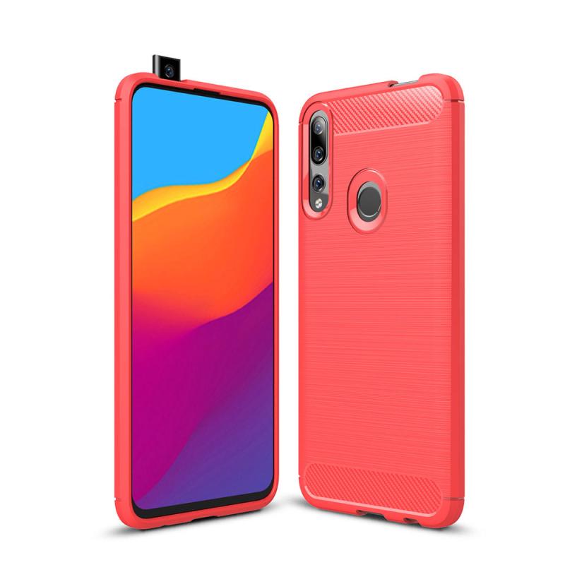 Jual Naxtop Phone Case For Huawei Y9 Prime 2019 Carbon Fiber Brushed Flexible Bumper Back Cover Case Online Agustus 2020 Blibli Com