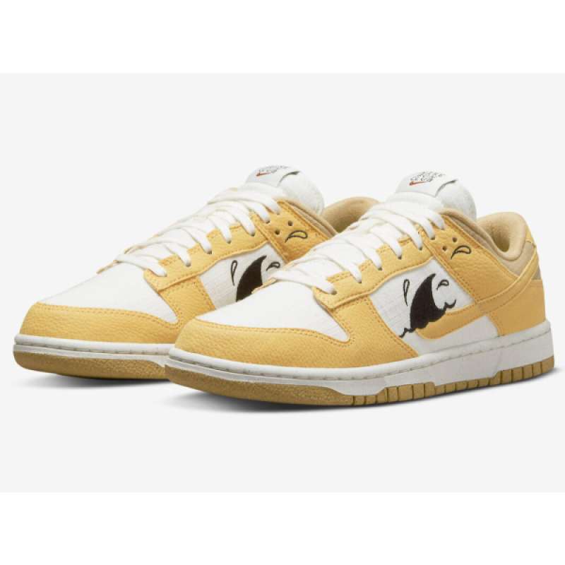 Promo Nike Dunk Low Sun Club Wheat Grass Orange Diskon 71% Di