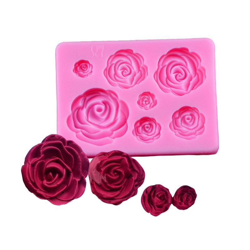 Rose Flower Box Candle Silicone Moulds Homemade Soap Making Mould for Cake Decoration Wedding Baby Shower Birthday Christmas Gift DIY Craft Pack of 2 Pink