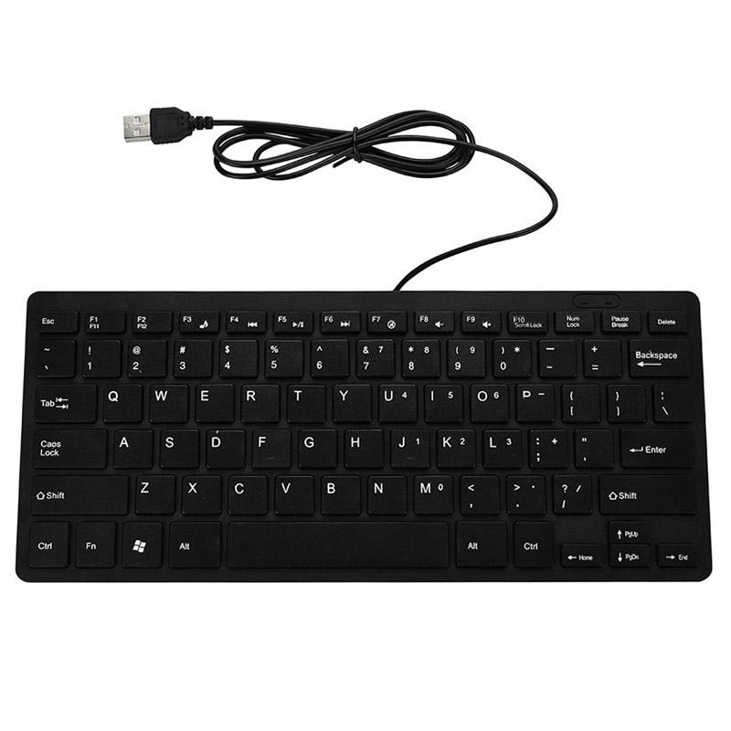 iit wired usb 78 key keyboard portable mini multimedia keyboard for notebook or pc