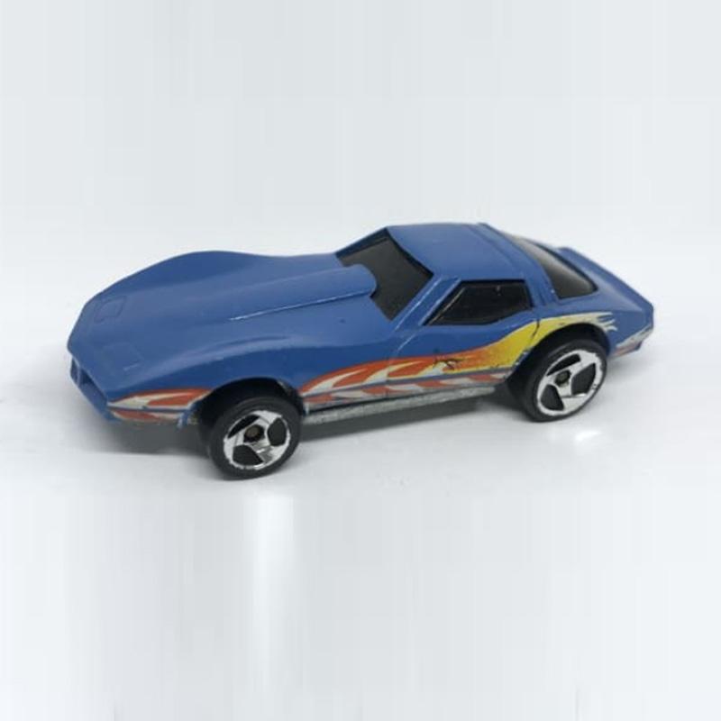 hot wheels 1975 corvette stingray blue