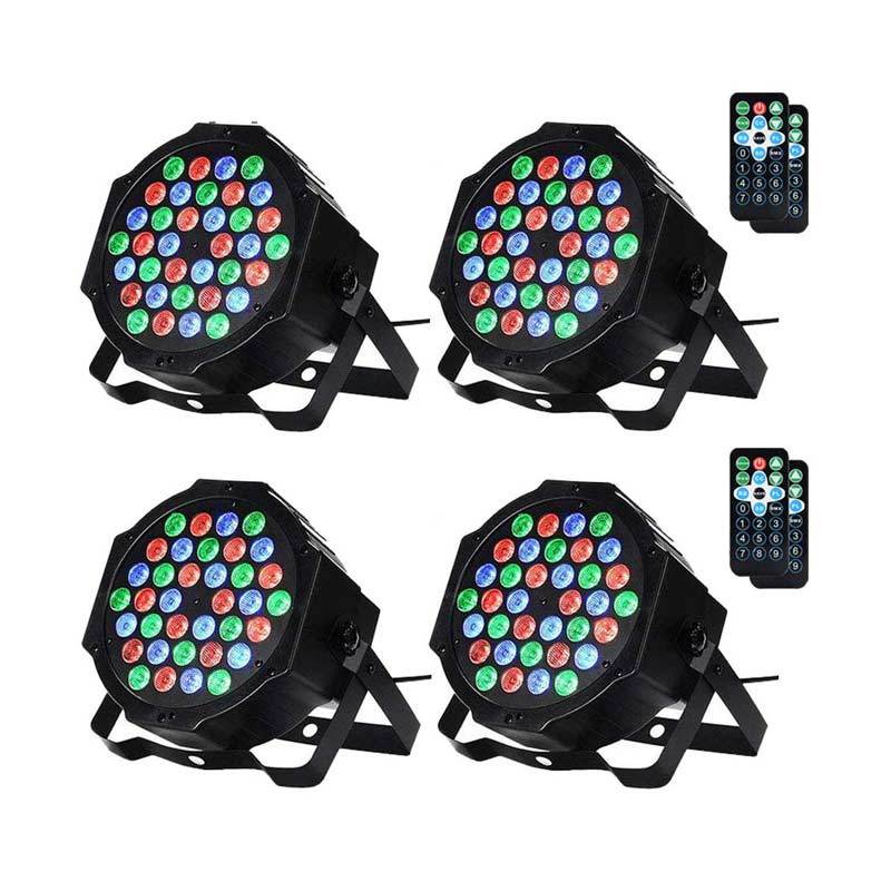 Jual Bluelans Remote Sound Control Full Color Led Par Lamp Cast