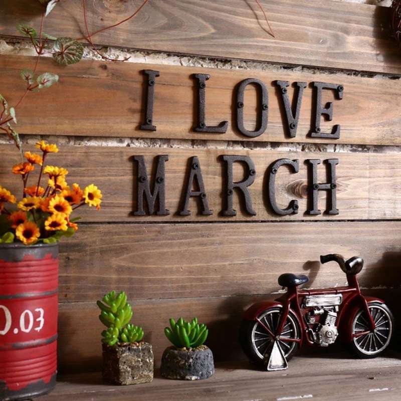 2x House Door Wall Letters Label Living Room Wall Mounted Letters Home  Decor B M