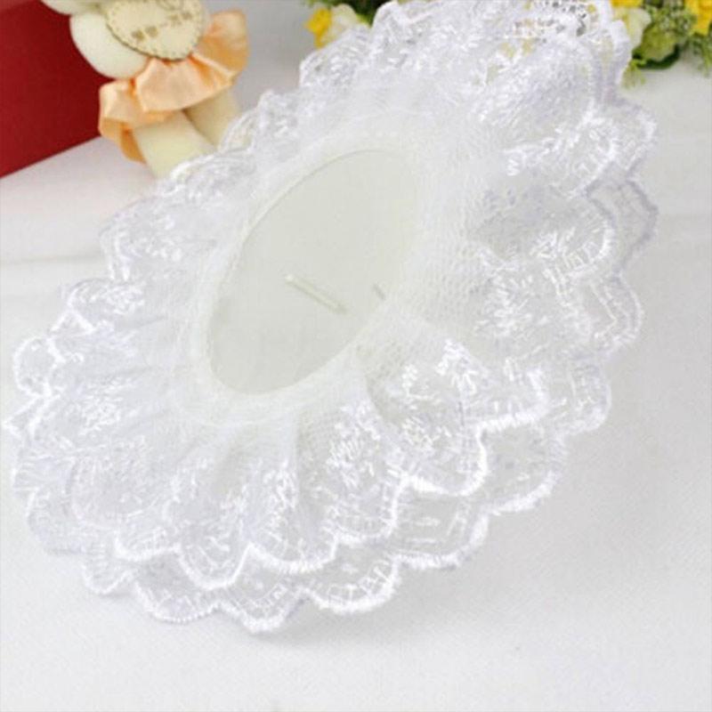 1pcs Bridal Wedding Supplies Flower Bouquet Holder Handle Lace Decoration